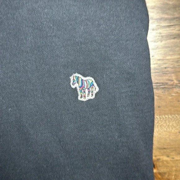 PS Paul Smith Zebra Logo Organic Cotton Hoodie Black Sweatshirt Size Medium - Picture 14 of 14